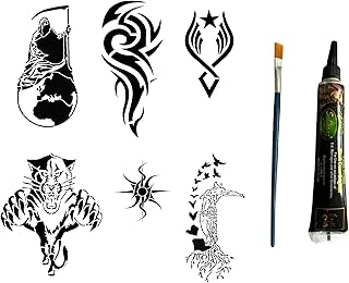 Tribal Felsefik Hint Kınasıyla Geçici Dövme Yapma Kiti ürün görseli 1