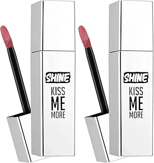 Shine Kiss Me More Uzun Süre Kalıcı & Parlak Bitişli Likit Ruj 004 Fall (2 Paketi) ürün görseli 1