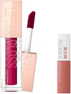 New York Lifter Gloss Nemlendirici Dudak Parlatıcısı 25 Taffy & Mini Super Stay Matte Ink Likit Mat Ruj 65 Seductress Makyaj Seti ürün görseli 1