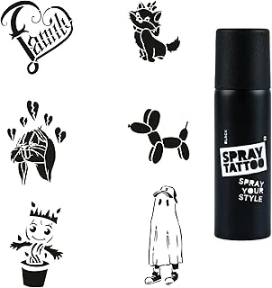 Çocuksu Modeller Spray Tattoo Geçici Dövme Yapma Seti Sprey Dövme Kiti ürün görseli 1