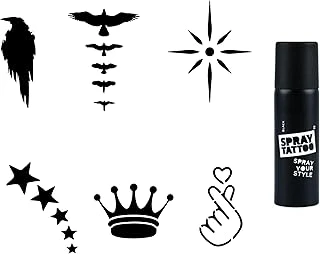 Kuşlar Yıldızlar Spray Tattoo Geçici Sprey Dövme Seti ürün görseli 1