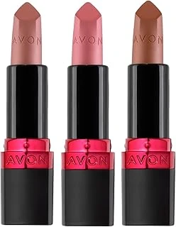 Avon Mat Ruj Paketi Marvellous Mocha, Nude Suede Pure Pink ürün görseli 1