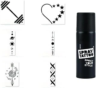 Şerit Pusula Spray Tattoo Geçici Sprey Dövme Seti ürün görseli 1