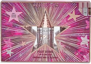 Revolution Pout Bomb Dolgunlaştırıcı Dudak Parlatıcısı Trio Hediye Seti, Hyaluronik Asit Peptidli 3 Tam Boy Parlatıcı, Vegan Zulüm İçermez ürün görseli 1