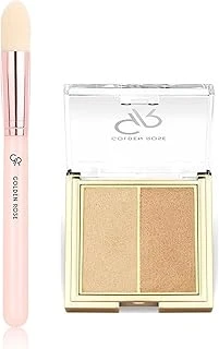 Nude Look Face Tapered Brush - Konik Yüz Fırçası So Glow Highlighter Duo No: 102 Sunshine - Aydın ürün görseli 1