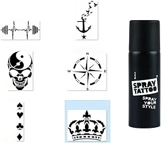 Pusula Taç Spray Tattoo Geçici Sprey Dövme Seti ürün görseli 1