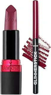 Avon Mat Ruj Berry Blast Glimmerstick Dudak Kalemi Chery Jubilee Paketi ürün görseli 1