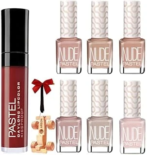 Pastel 300.Set Daylong Ruj 36 - Oje 751-750-106-101-755-752 Formula Anahtarlık Hediyeli ürün görseli 1