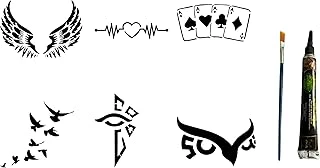Tribal Kanat Şansı Hint Kınasıyla Geçici Dövme Seti ürün görseli 1
