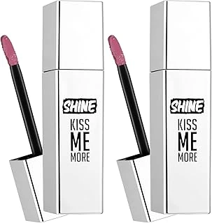 Shine Kiss Me More Uzun Süre Kalıcı & Parlak Bitişli Likit Ruj 008 Long Story (2 Paketi) ürün görseli 1