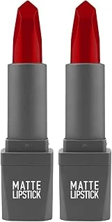 Alix Avien Yoğun Renk Veren Uzun Süre Kalıcı Nemlendirici Kadifemsi Mat Ruj - Matte Lipstick 422 Wild Red (2 Paketi) ürün görseli 1