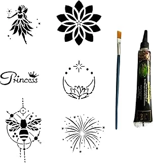 Mandala Peri Hint Kınasıyla Geçici Dövme Yapma Kiti ürün görseli 1