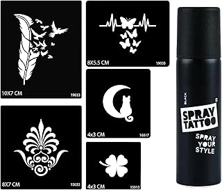 Tüy Spray Tattoo Geçici Sprey Dövme Seti ürün görseli 1
