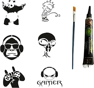 Çılgın Tüp Kına Fırça Hediyeli Tattoo Geçici Dövme Seti ürün görseli 1
