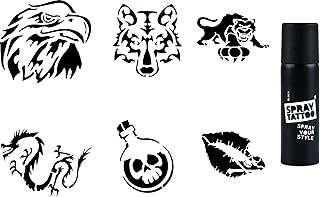 Vahşi Doğa Spray Tattoo Geçici Sprey Dövme Seti ürün görseli 1