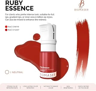 Biomaser Ruby Essence Pudra Pigment 12Ml, Profesyonel Kalıcı Makyaj, Dudak Rengi, Kırmızı ürün görseli 1