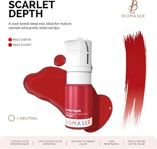Bi̇omaser Scarlet Depth 12Ml Pudra Profesyonel Koyu Kırmızı Dudak Pigmenti ürün görseli 1