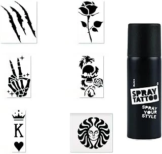 İskelet Zafer Spray Tattoo Geçici Sprey Dövme Seti ürün görseli 1