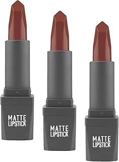 Alix Avien Yoğun Renk Veren Uzun Süre Kalıcı Nemlendirici Kadifemsi Mat Ruj - Matte Lipstick 412 Warm Brown (3 Paketi) ürün görseli 1
