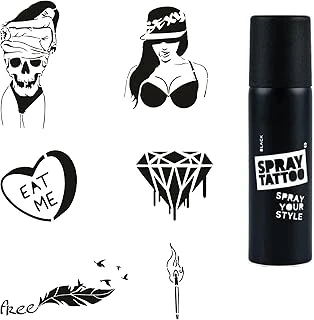 Davetkar Modeller Spray Tattoo Geçici Dövme Seti Dark Sprey Dövme Kiti ürün görseli 1