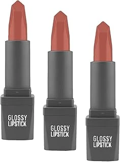 Alix Avien Uzun Süre Kalıcı Yoğun Renk Veren Nemlendirici Parlak Ruj - Glossy Lipstick 308 Terracotta Nude (3 Paketi) ürün görseli 1