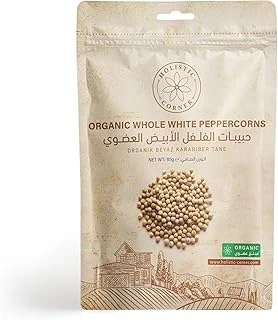 Holistic Corner Organik Beyaz Karabiber Tane | Whole White Peppercorns | 85G ürün görseli 1