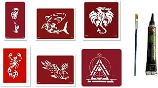 Shark Dragon Hint Kınasıyla Geçici Dövme Seti ürün görseli 1