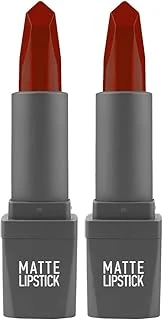 Alix Avien Yoğun Renk Veren Uzun Süre Kalıcı Nemlendirici Kadifemsi Mat Ruj - Matte Lipstick 423 Wine Red (2 Paketi) ürün görseli 1