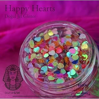 Happy Hearts - Jel Formlu Doğal Glitter ürün görseli 1