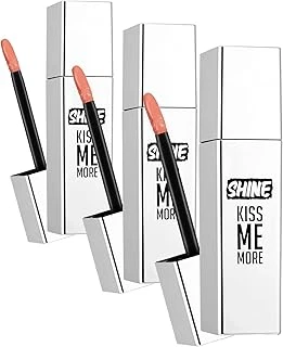 Shine Kiss Me More Uzun Süre Kalıcı & Parlak Bitişli Likit Ruj 002 Apricot Marmalade (3 Paketi) ürün görseli 1