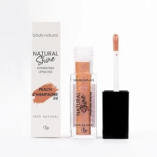 Bade Nemlendirici Lipgloss Peach Champagne 04 Dudak Parlatıcısı%100 Doğal ürün görseli 1