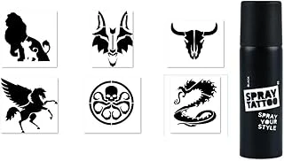 Dragon Kurt Spray Tattoo Geçici Sprey Dövme Seti ürün görseli 1