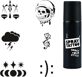 Gökyüzünün Adaleti Spray Tattoo Geçici Dövme Seti Dark Sprey Dövme Kiti ürün görseli 1