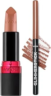 Avon Mat Ruj Au Naturale Glimmerstick Dudak Kalemi Nude Paketi ürün görseli 1