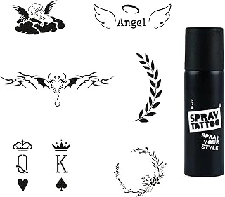 Melek Çiçek Spray Tattoo Geçici Dövme Yapma Seti Sprey Dövme Kiti ürün görseli 1