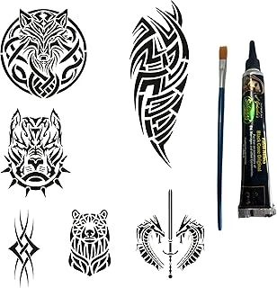 Tribal Serisi Hint Kınasıyla Geçici Dövme Yapma Seti ürün görseli 1