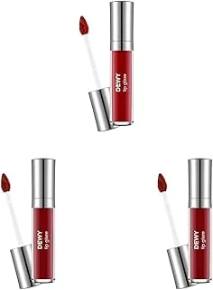 Dewy Lip Glaze Parlak & Dolgun Görünüm Veren Yapışmayan Dudak Parlatıcısı 009 Vibrant Red (3 Paketi) ürün görseli 1