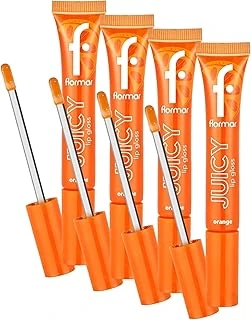 Renk Veren Meyve Aromalı Nemlendirici Dudak Parlatıcısı 002 Orange (4 Paketi) ürün görseli 1