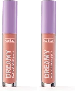 Callista Dreamy Matte Cream Mat Görünümlü Lipgloss 207 Angelic, Nude 2Li Paket ürün görseli 1