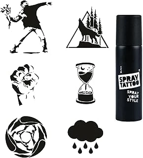 Dik Duruş Spray Tattoo Geçici Dövme Seti Dark Sprey Dövme Kiti ürün görseli 1