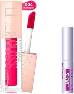 New York Lifter Gloss Nemlendirici Dudak Parlatıcısı 24 Bubblegum & Mini Falsies Surreal Maskara 4.7 Ml Makyaj Seti ürün görseli 1
