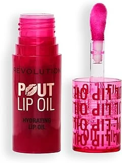 Revolution, Pout Lip Oil – Besleyici Mürekkepli Dudak Yağı, Yapışkansız Parlak Dudaklar Için, Vegan Hayvanlar Üzerinde Denenmemiştir, Kiraz Kırmızısı, 4 Ml ürün görseli 1
