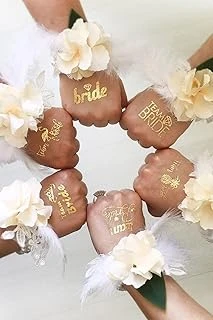 Bride To Team Bride Altın Sarısı Geçici Dövme Seti - Bekarlığa Veda Partisi 10 Adet, 5675478567 ürün görseli 1