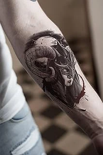 Bearpear Viking Dövmesi, Üniseks Geçici Dövme, Tattoo, Kol, Omuz, Vücut Geçici Dövme ürün görseli 1