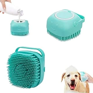 Aputue Evcil Hayvan Banyo Fırçası, 2'Li Paket Banyo Fırçası, Yumuşak Silikon Şampuan Fırçası, Kısa Uzun Tüylü Köpekler İçin, Masaj Yaparak Temizlik Sağlar ürün görseli 1