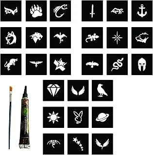 27 Şablon Hint Kınasıyla Geçici Dövme Yapma Seti ürün görseli 1