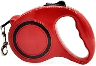 Köpekler İçin 5 Metre Tuş Kontrollü Makaralı Tasma Kayışı - Dayanıklı, Ayarlanabilir 5 Mt (Kırmızı) ürün görseli 1