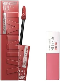New York Super Stay Vinyl Ink Uzun Süre Kalıcı Likit Parlak Ruj 35 Cheeky & Mini Super Stay Matte Ink Likit Mat Ruj - 15 Lover Makyaj Seti ürün görseli 1