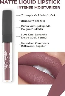 Alix Avien Uzun Süre Kalıcı Kadifemsi Kuruma Yapmayan Mat Likit Ruj - Matte Liquid Lipstick 513 Dry Cranberry ürün görseli 1