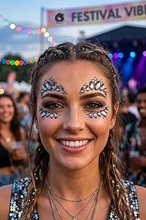 Gece Yıldızı - Kendinden Yapışkanlı Antrasit Yüz Taşları Face Gems ürün görseli 1